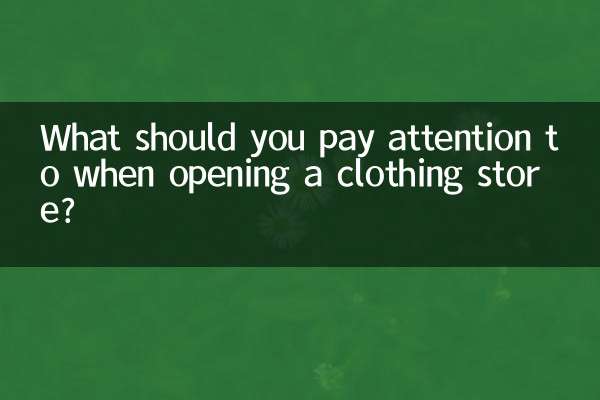 A cosa bisogna prestare attenzione quando si apre un negozio di abbigliamento?