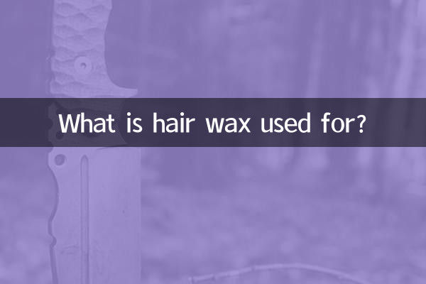 চুলের মোম কি জন্য ব্যবহৃত হয়?