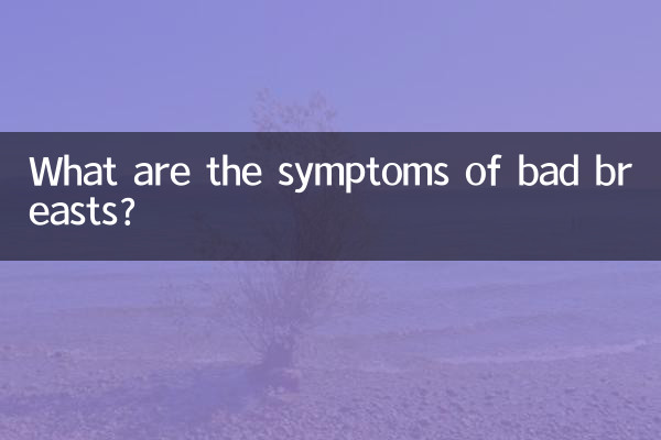 Was sind die Symptome einer schlechten Brust?