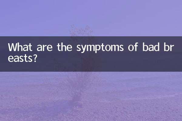 Was sind die Symptome einer schlechten Brust?