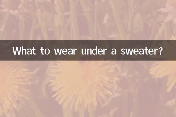 O que vestir por baixo de um suéter?