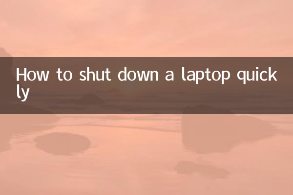 Comment éteindre rapidement un ordinateur portable