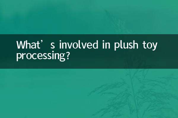 Was ist bei der Verarbeitung von Plüschtieren zu beachten?