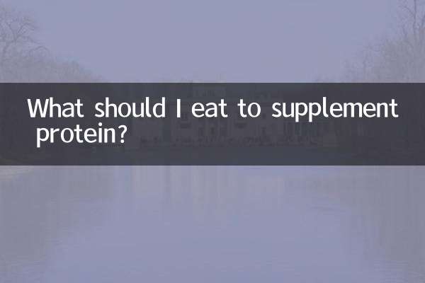 단백질 보충하려면 뭘 먹어야 하나요?