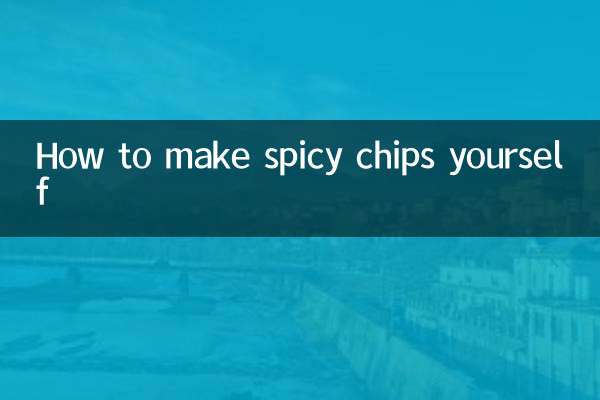 Comment faire soi-même des chips épicées