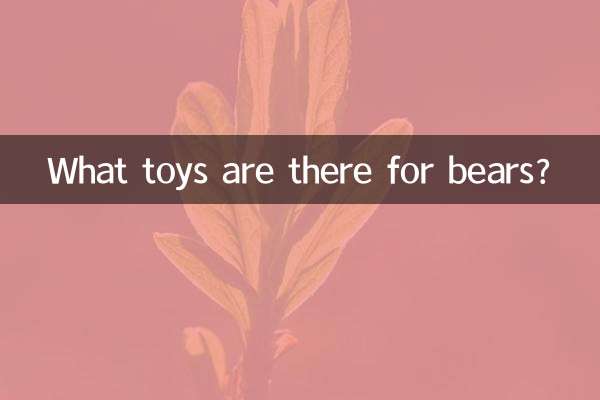 クマ用のおもちゃにはどんなものがあるの？