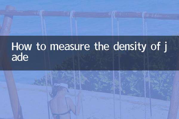 So messen Sie die Dichte von Jade