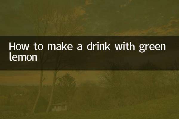 طرز تهیه نوشیدنی با لیمو سبز