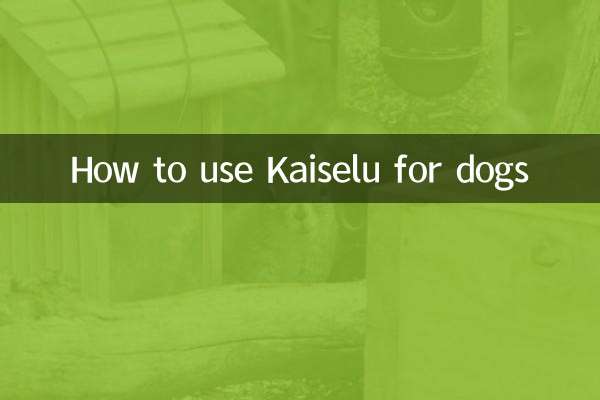 So verwenden Sie Kaiselu für Hunde