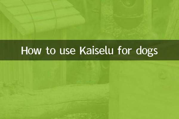 So verwenden Sie Kaiselu für Hunde