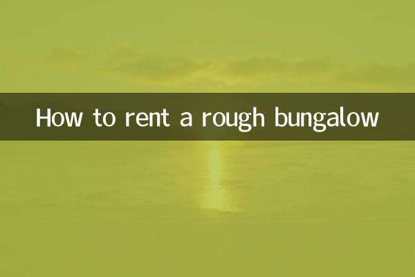 Como alugar um bangalô rústico