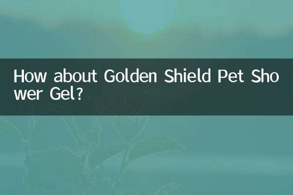 Wie wäre es mit Golden Shield Pet Shower Gel?