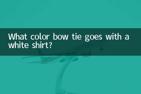 Welche Fliegefarbe passt zu einem weißen Hemd?