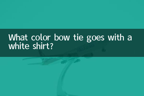 Welche Fliegefarbe passt zu einem weißen Hemd?