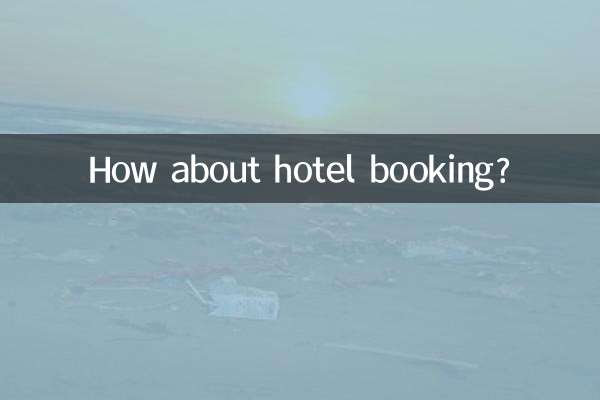 Wie wäre es mit einer Hotelbuchung?