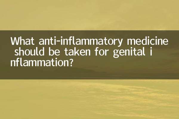 Welche entzündungshemmenden Medikamente sollten bei einer Genitalentzündung eingenommen werden?