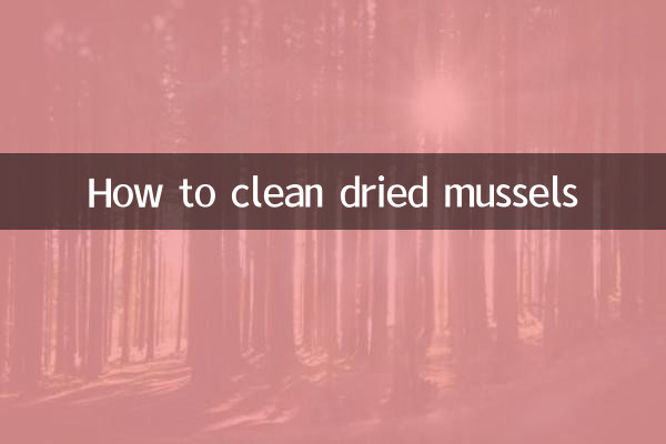 How to clean dried mussels