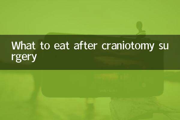 O que comer depois da craniotomia