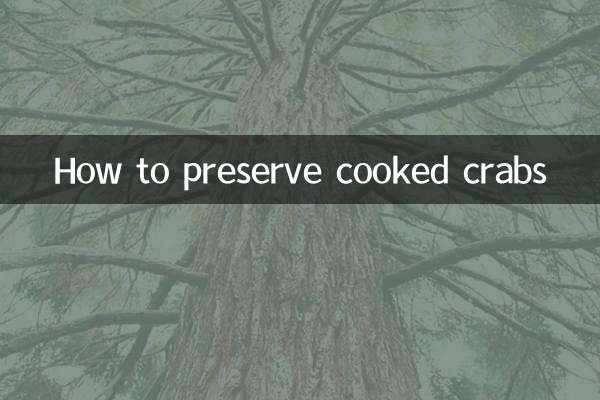 Como conservar caranguejos cozidos