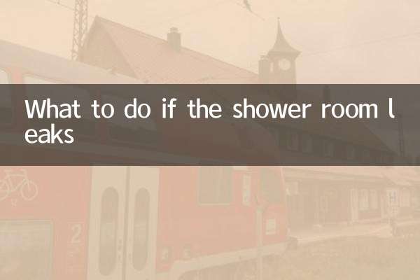 What to do if the shower room leaks
