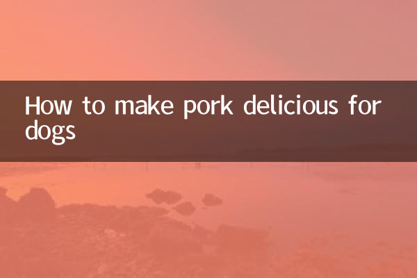 Cómo hacer deliciosa la carne de cerdo para perros