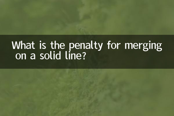 実線で合流した場合のペナルティは何ですか?