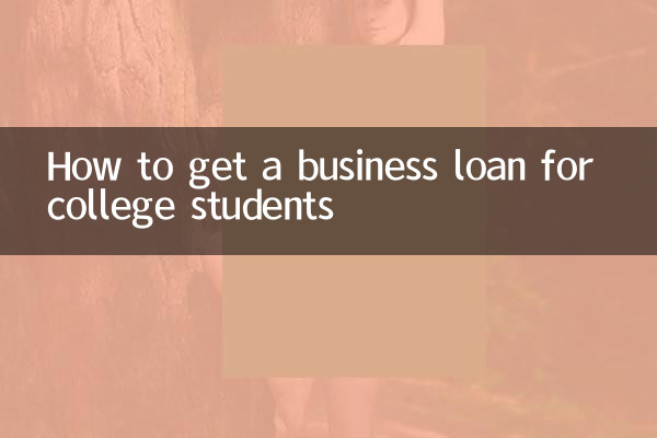 How to get a business loan for college students