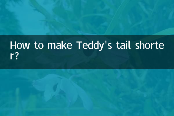 Como deixar o rabo do Teddy mais curto?