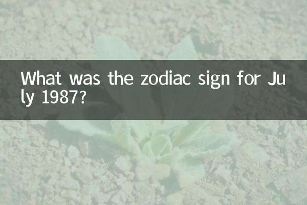 Qual era il segno zodiacale del luglio 1987?