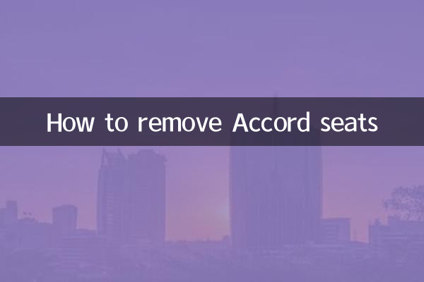 Como remover assentos Accord