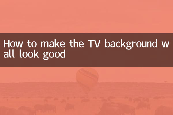 Cómo hacer que la pared de fondo del televisor luzca bien