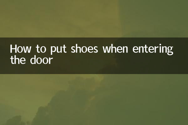 进门鞋子怎么放