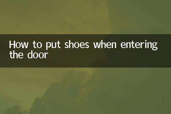 进门鞋子怎么放