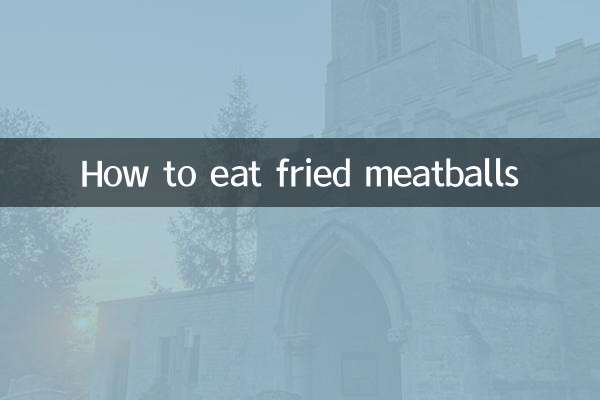 Como comer almôndegas fritas