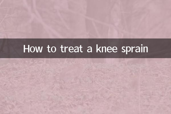 How to treat a knee sprain