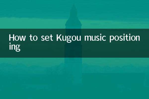 So stellen Sie die Positionierung der Kugou-Musik ein