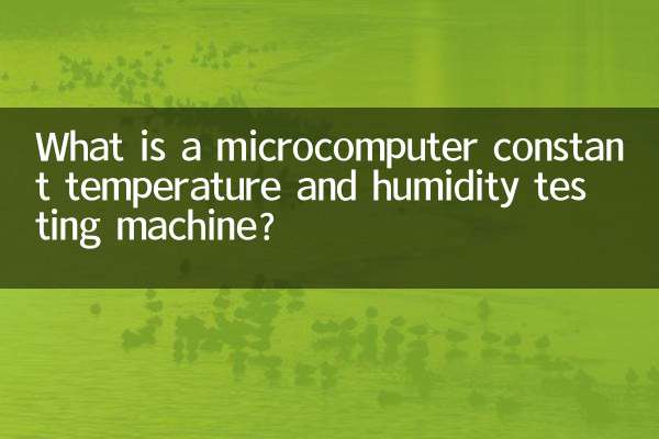 Cos'è un microcomputer per testare la temperatura e l'umidità costanti?