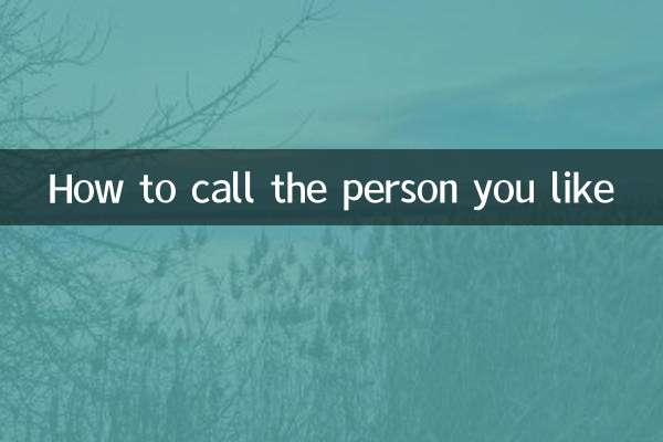 So rufen Sie die Person an, die Sie mögen