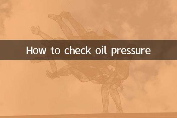 How to check oil pressure