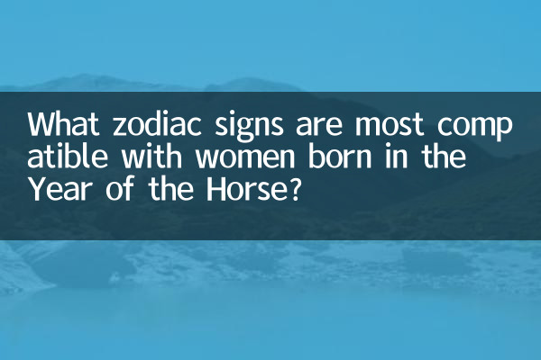 午年生まれの女性と最も相性が良い星座は何ですか?