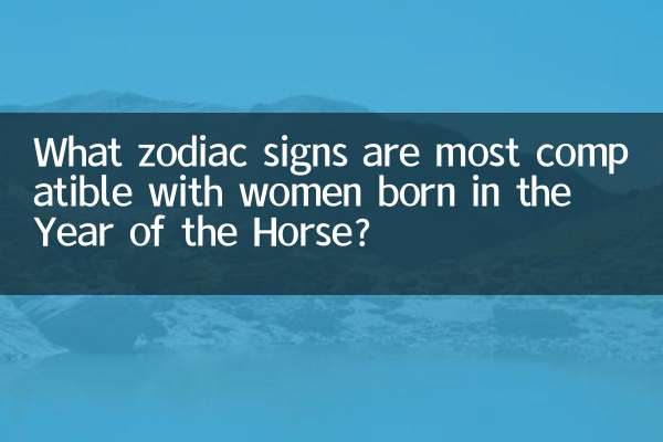 ঘোড়ার বছরে জন্ম নেওয়া মহিলাদের সাথে কোন রাশিচক্রের চিহ্নগুলি সবচেয়ে বেশি সামঞ্জস্যপূর্ণ?