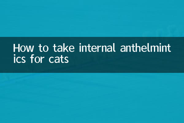 Cómo tomar antihelmínticos internos para gatos