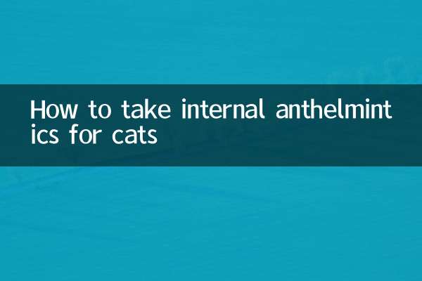Cómo tomar antihelmínticos internos para gatos