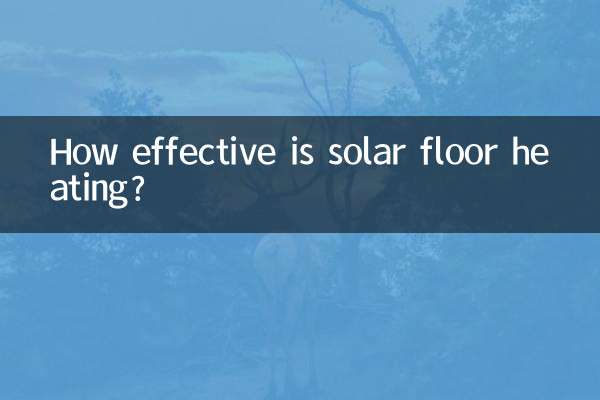 ¿Qué tan efectiva es la calefacción solar por suelo radiante?