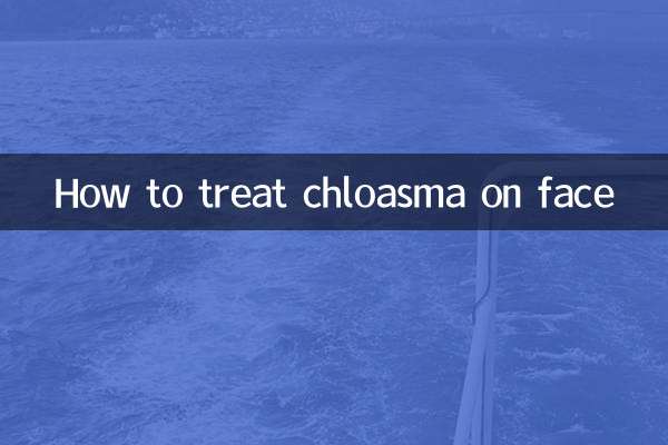 Wie behandelt man Chloasma im Gesicht?