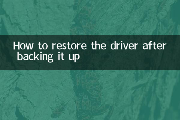 نحوه بازیابی درایور پس از پشتیبان گیری