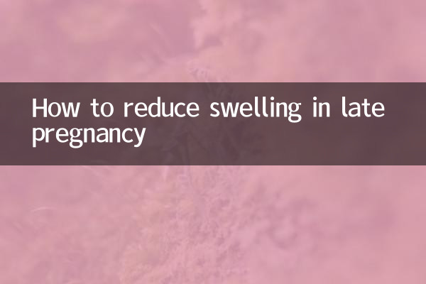 Cómo reducir la hinchazón al final del embarazo
