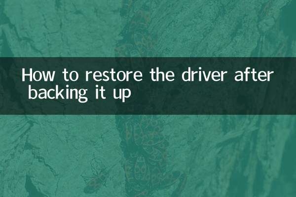 نحوه بازیابی درایور پس از پشتیبان گیری