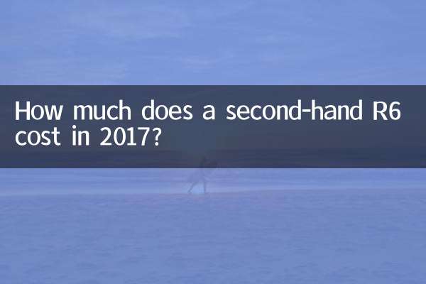 Сколько стоит подержанный R6 в 2017 году?