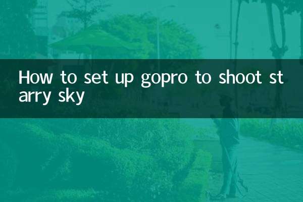 星空を撮影するためのGoProのセットアップ方法